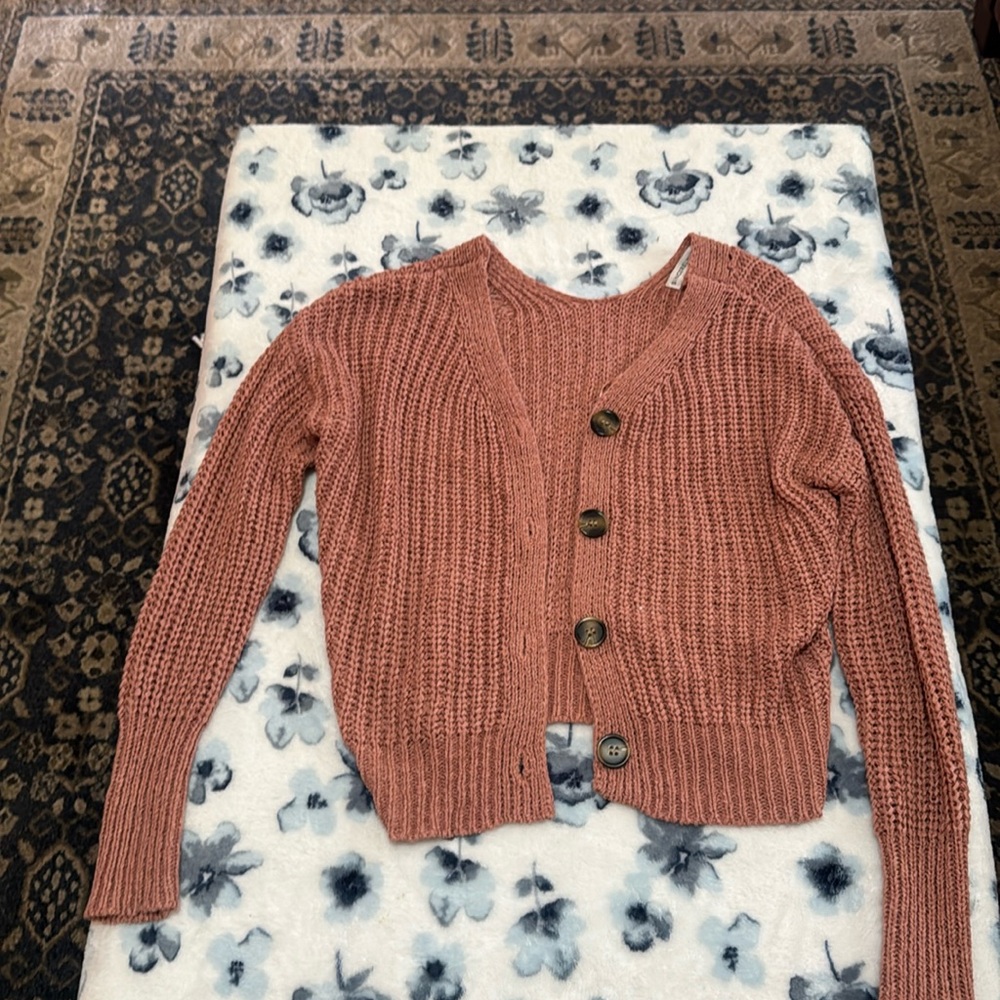 Rose pink small cardigan